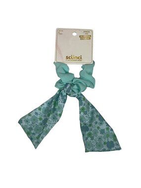 Scunci Blue Paisley Scarf Scrunchie Boho Hair Tie Cute